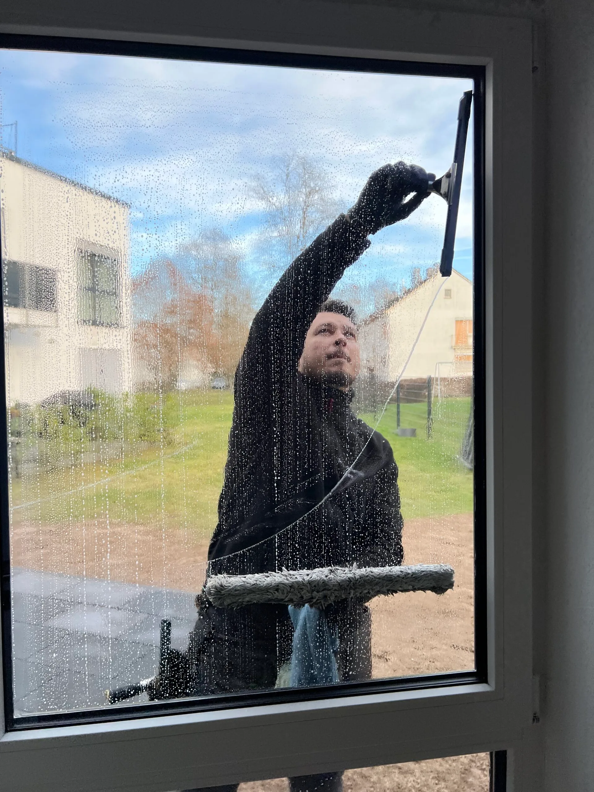 Gewerbe Glasreinigung Gebäudedienste Dark