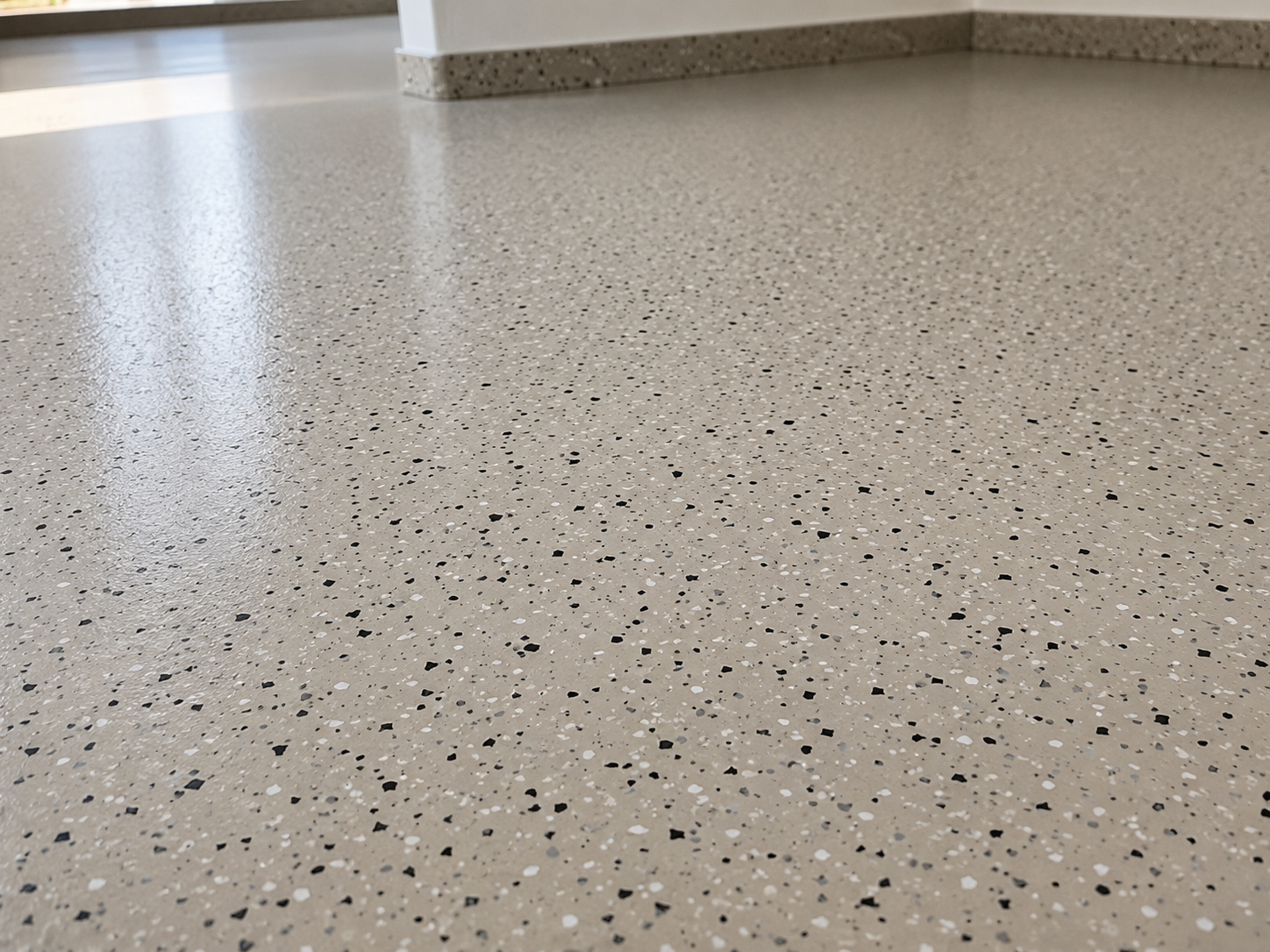 Farbchips und Designoberfläche für moderne Bodensanierung